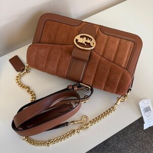 Coach c56350Brown Leather and Suede